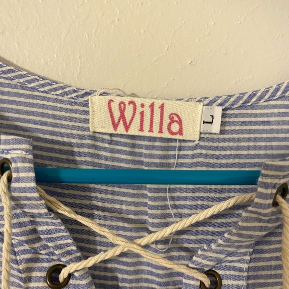 3for$20 striped lace up top - Picture 4 of 5